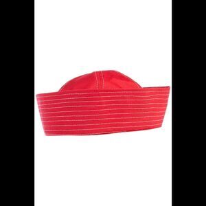 Vince Camuto Women's Cotton Sailor Hat Red